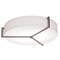 Afx Apex 19'' Flush Mount - Weathered Grey Finish - Linen White Shade APF1932MBWG-LW - alternate 1
